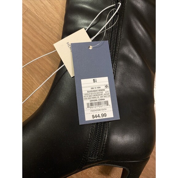 NWT Universal Thread Kendra Tall Dress Boots Kitten Heel Memory Foam Black 5.5 - Picture 13 of 14